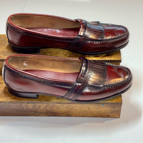 GH Bass & Co. Tailored Vintage Keltie Loafer Oxblood Leather Mens 11C - Picture 2 of 10
